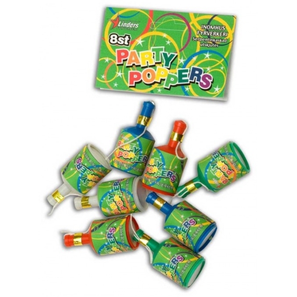 Party Poppers 8st